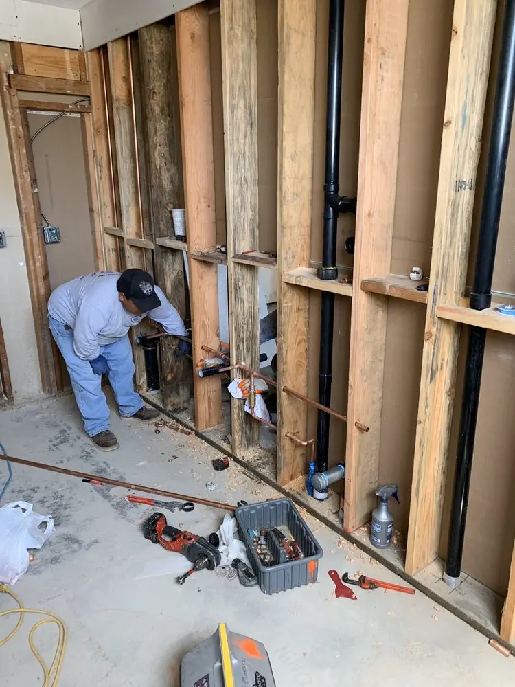 Commercial rough-in plumbing for Gas Line Repair in Holland Acres